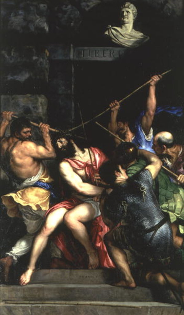Detail of The Crowning with Thorns, 1540-42 by Titian