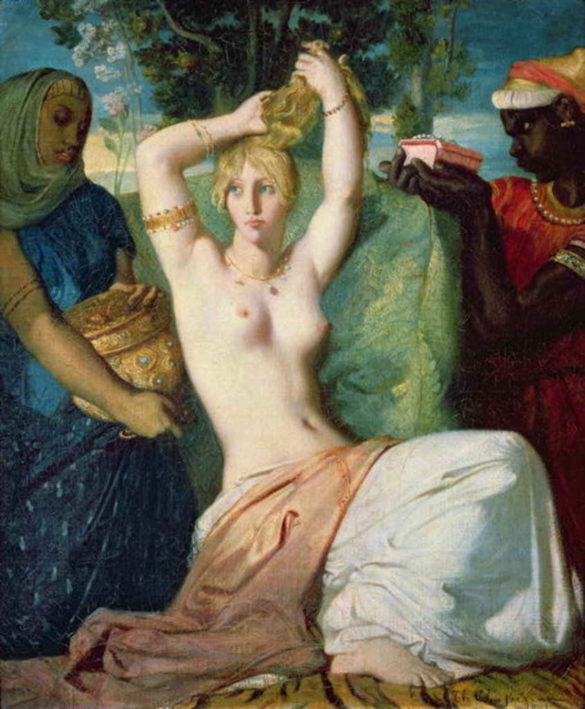 Detail of The Toilet of Esther, 1841 by Theodore Chasseriau