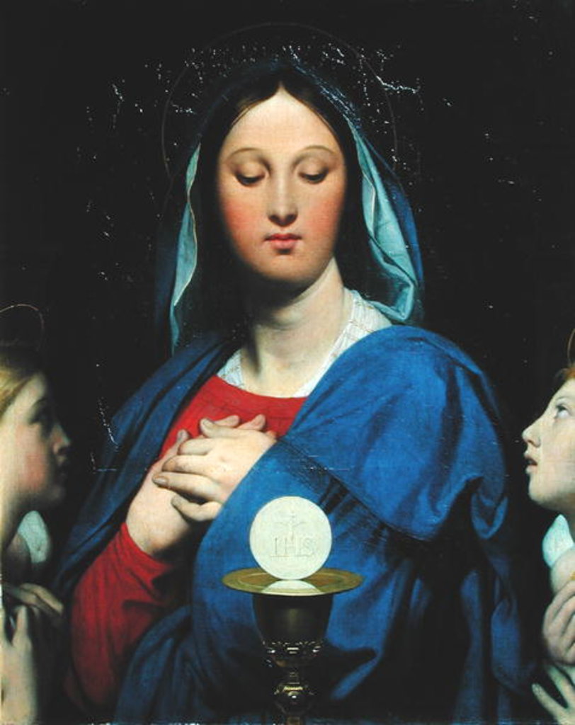 Detail of The Virgin of the Host, 1866 by Jean Auguste Dominique Ingres