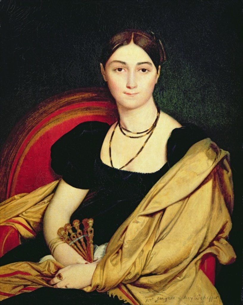 Detail of Madame Devaucay, 1807 by Jean Auguste Dominique Ingres