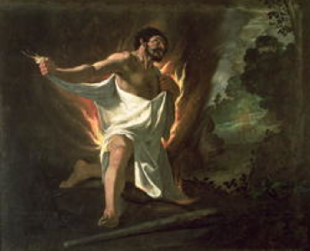 Detail of Hercules Tearing the Burning Robe, c.1634 by Francisco de Zurbaran