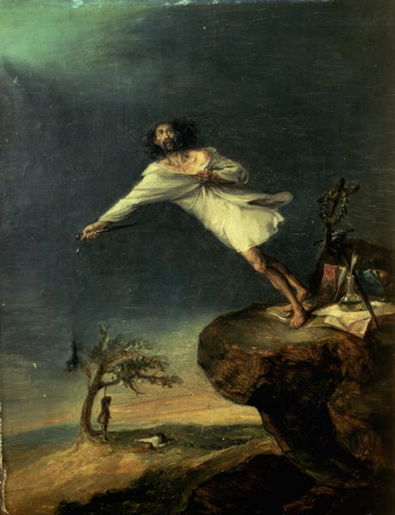 Detail of The Suicide by Leonardo Alenza