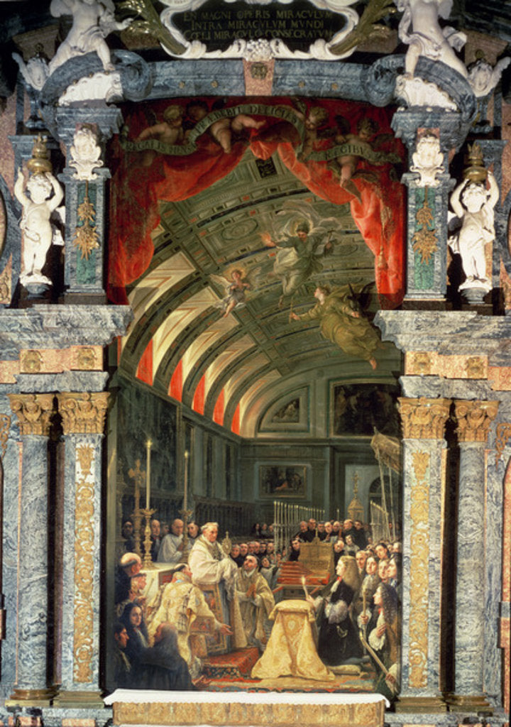 Detail of Holy Communion of Charles II and his Court, 1690 by Claudio Coello