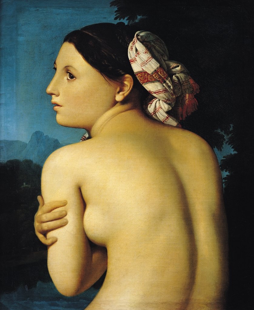 Detail of The Half-Length Bather, 1807 by Jean Auguste Dominique Ingres