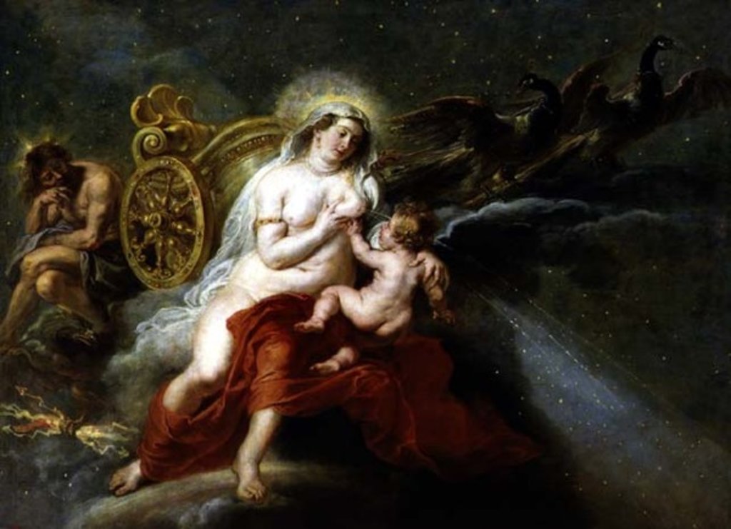 Detail of The Birth of the Milky Way, 1668 by Peter Paul Rubens