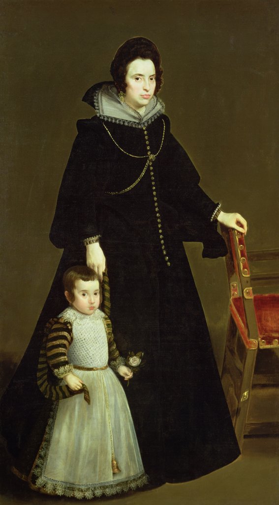 Detail of Dona Antonia de Ipenarrieta y Galdos and her Son, c.1631 by Diego Rodriguez de Silva y Velazquez