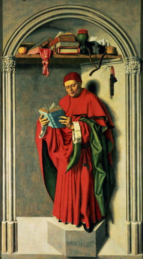 Detail of The Prophet Jeremiah, 1443-45 by Master of the Aix Annunciation