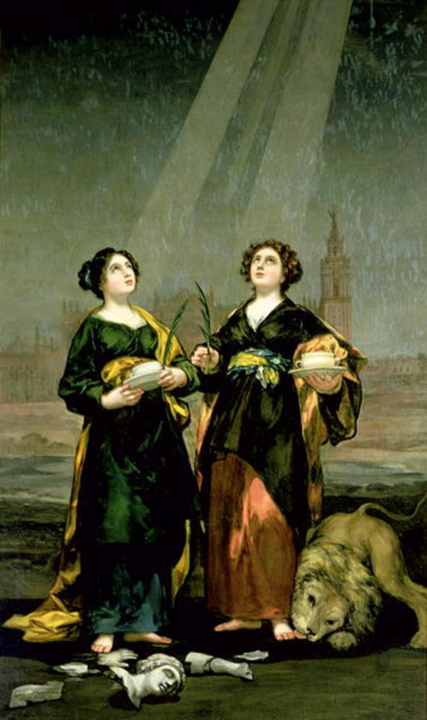 Detail of St. Justina and St. Rufina, 1817 by Francisco Jose de Goya y Lucientes