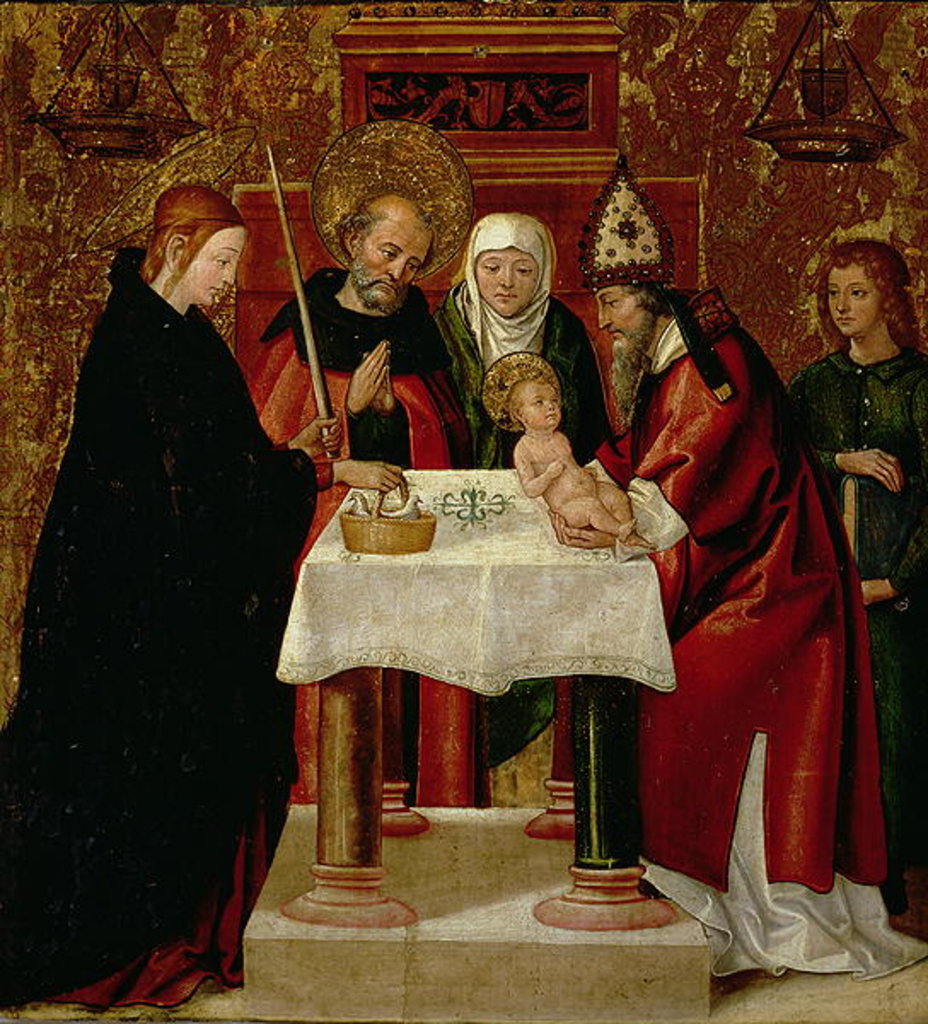 Detail of The Circumcision and The Presentation in the Temple, c.1535 by Juan de Borgona