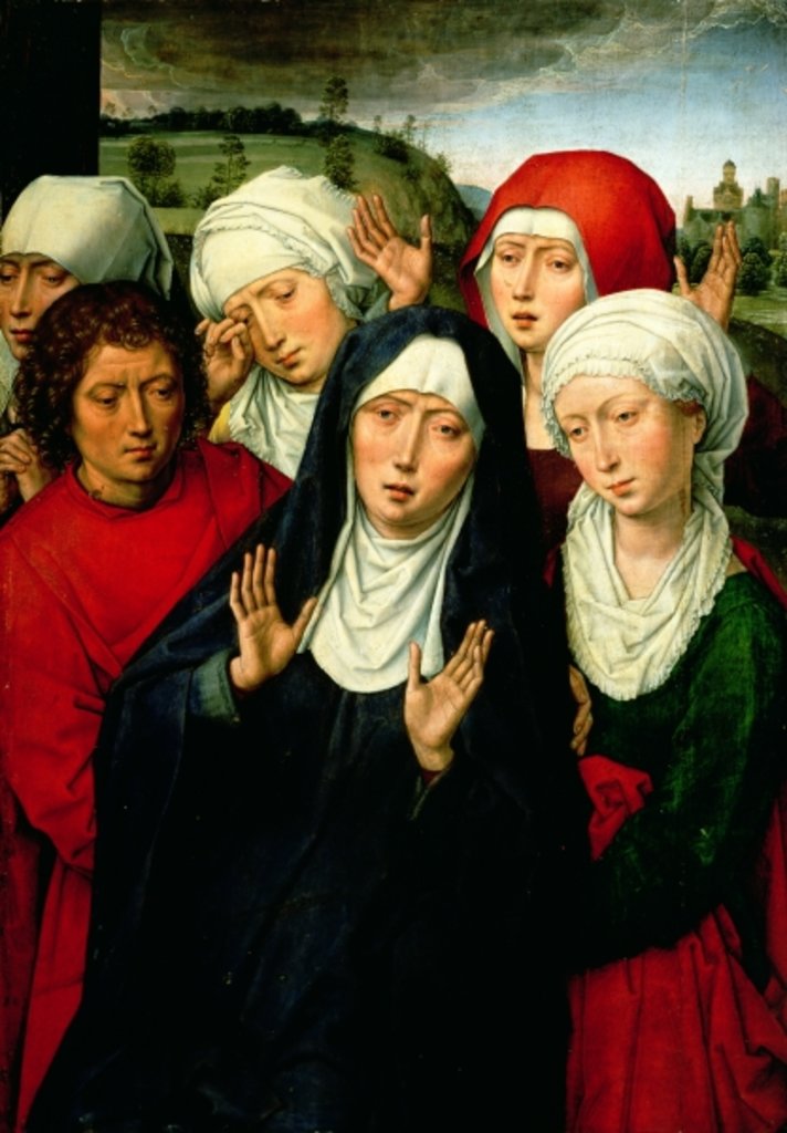 Detail of The Holy Women and St John, right hand panel of the Deposition Diptych, c.1492-94 by Hans Memling