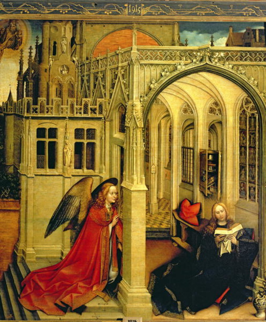 Detail of The Annunciation by Master of Flemalle