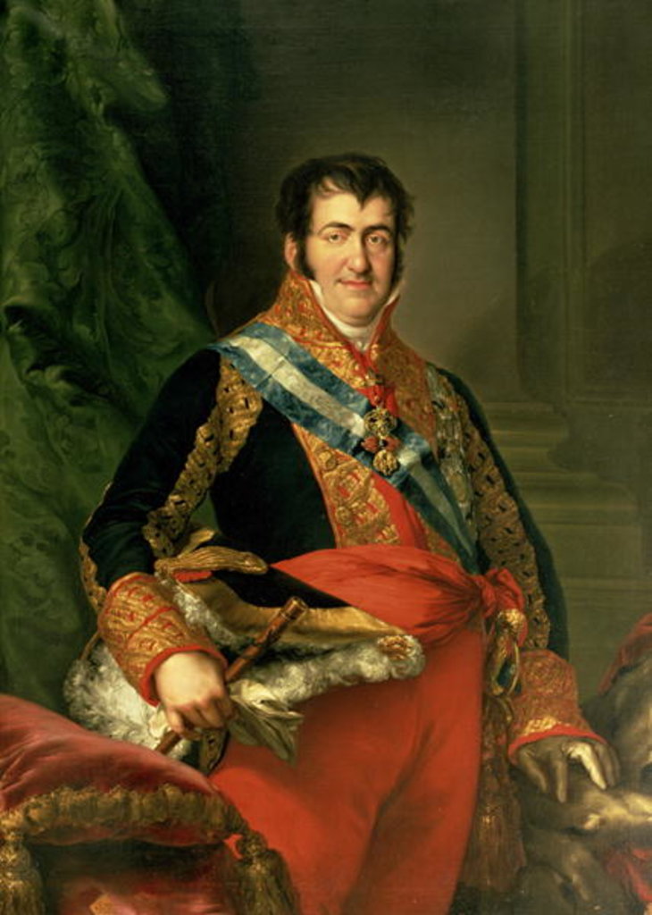 Detail of Ferdinand VII 1808-11 by Luis Lopez Piquer