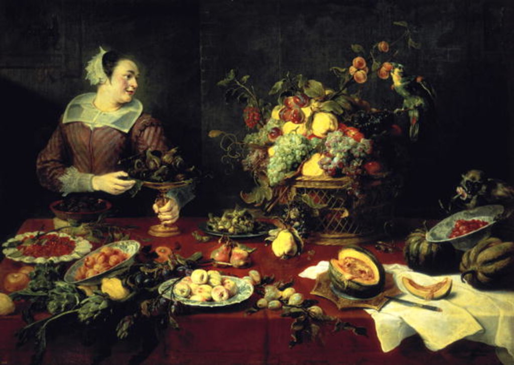 Detail of The Fruit Bowl by Frans Snyders or Snijders