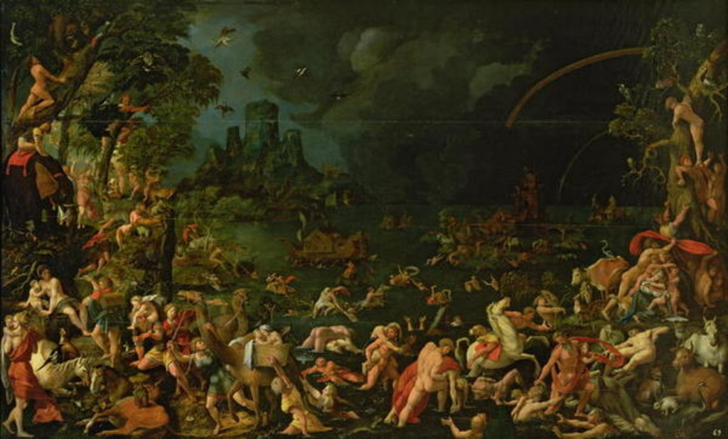 Detail of The Flood, 1515 by Jan van Scorel