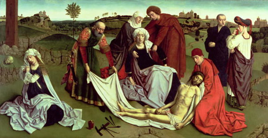 Detail of The Lamentation over the Dead Christ by Petrus Christus
