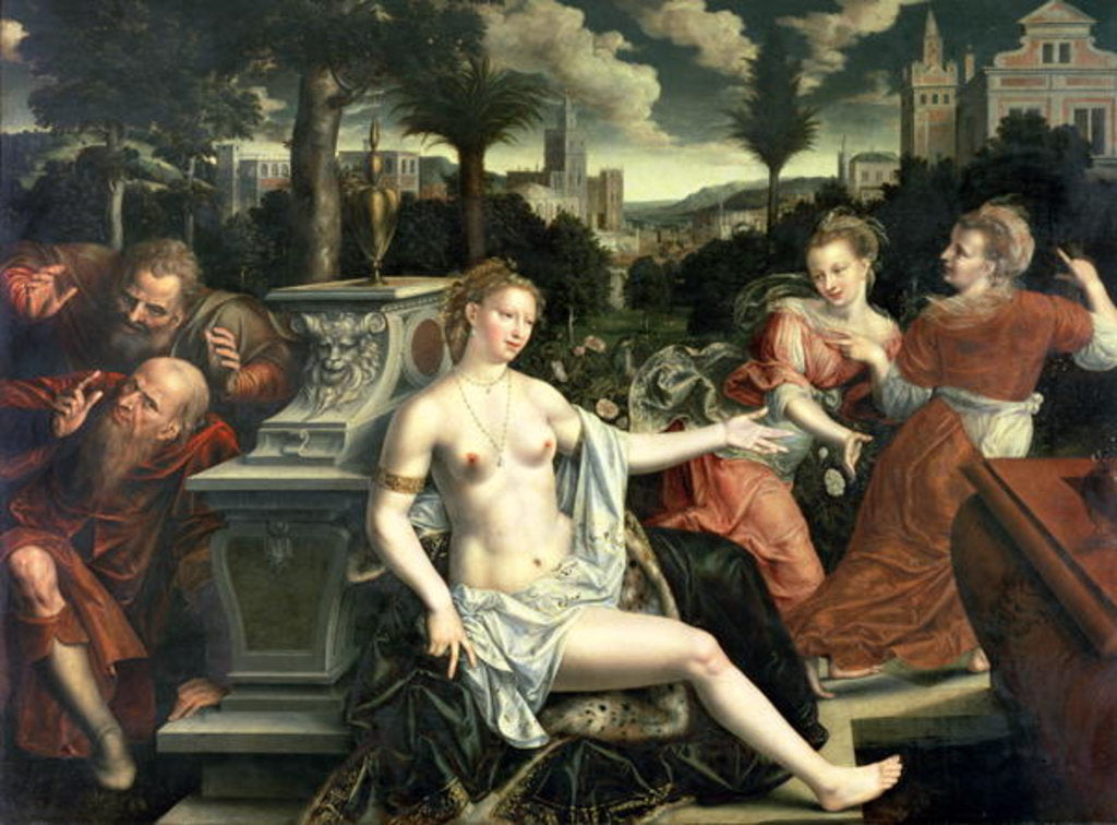 Detail of Susanna and the Elders, 1567 by Jan Massys or Metsys