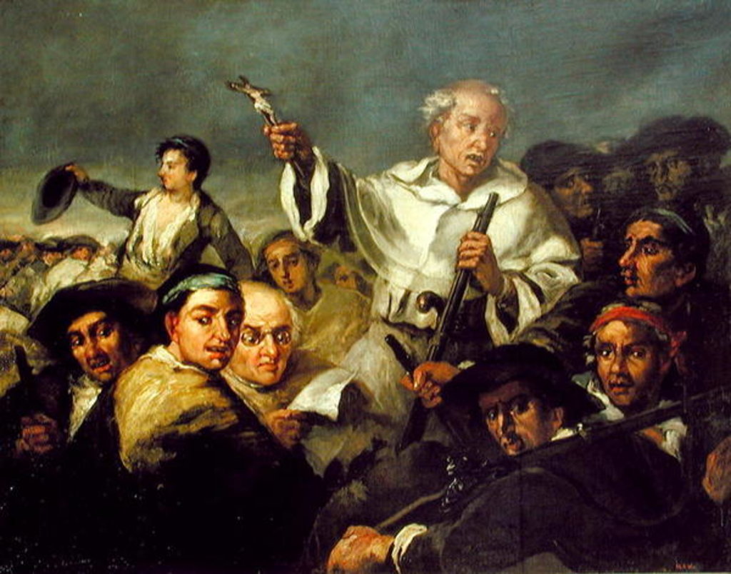 Detail of The Revolution by Eugenio Lucas Velazquez