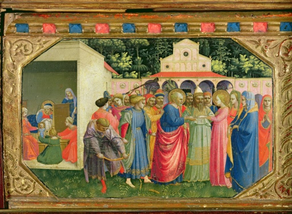 Detail of The Birth and Marriage of the Virgin by Fra Angelico