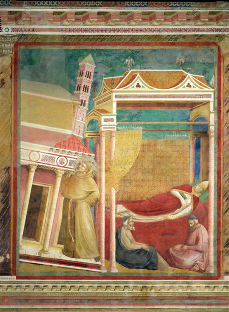 Detail of The Dream of Innocent III, 1297-99 by Giotto