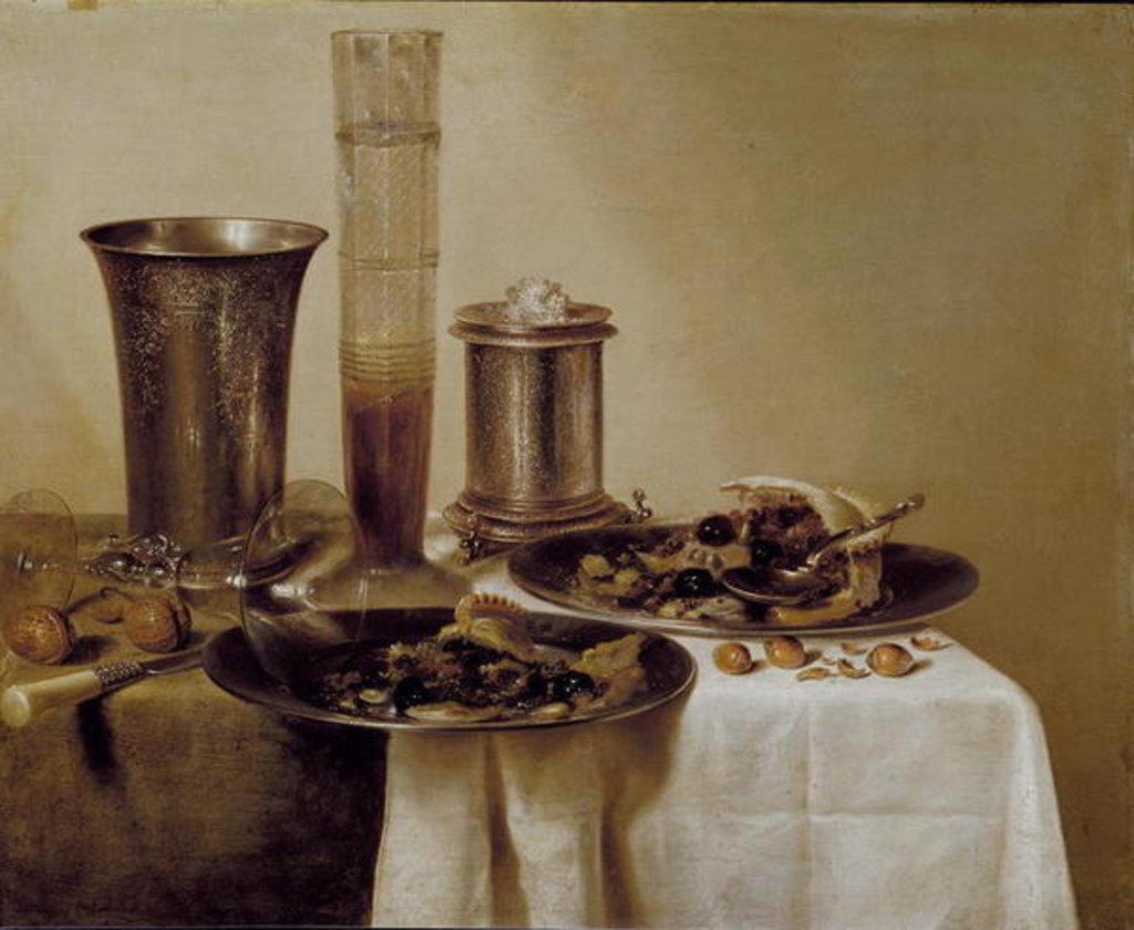 Detail of The Dessert, 1637 by Willem Claesz. Heda