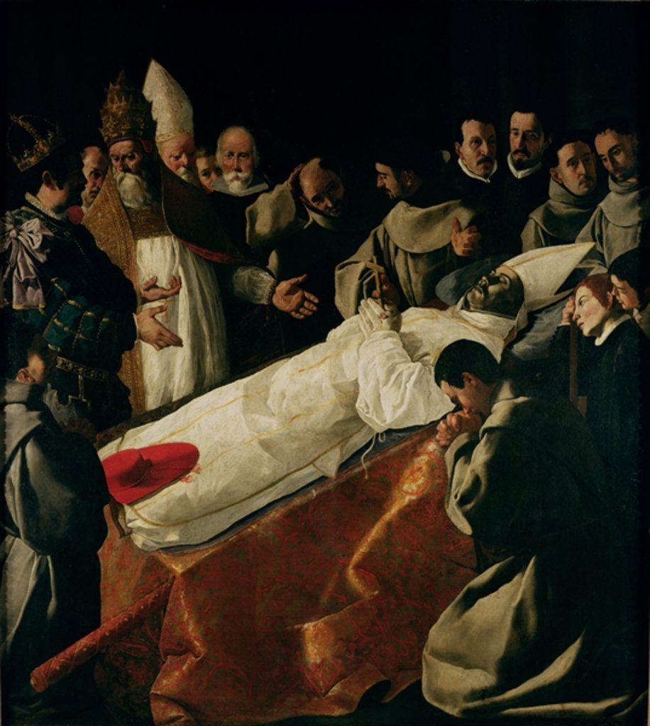Detail of The Exhibition of the Body of St. Bonaventure after 1627 by Francisco de Zurbaran