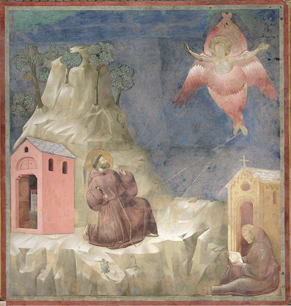 Detail of St. Francis Receiving the Stigmata, 1297-99 by Giotto