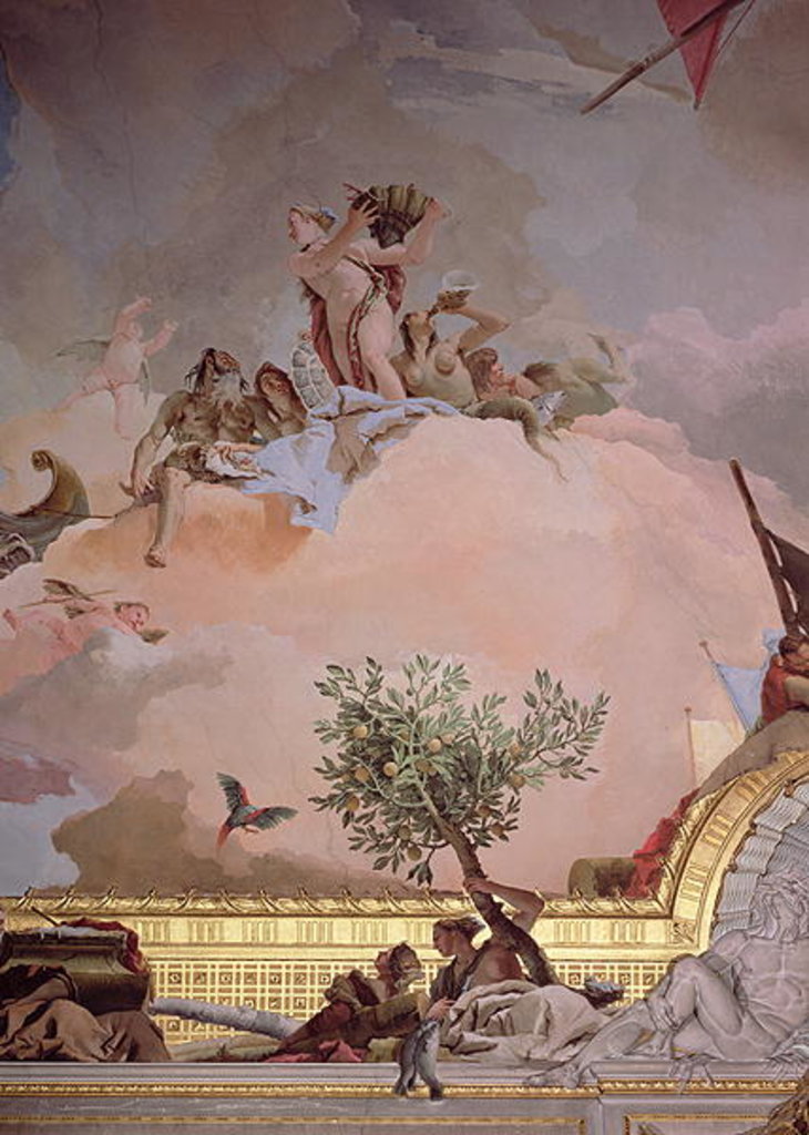 Detail of The Glory of Spain IV by Giovanni Battista Tiepolo