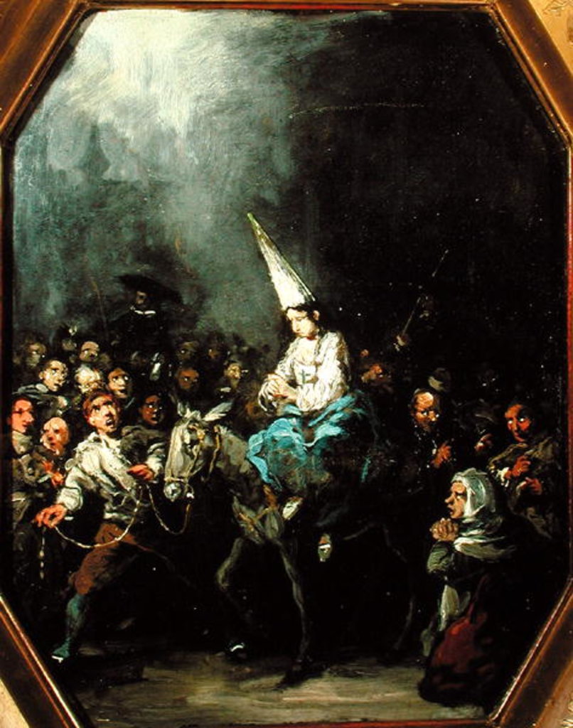 Detail of A Woman Damned by The Inquisition by Eugenio Lucas Velazquez