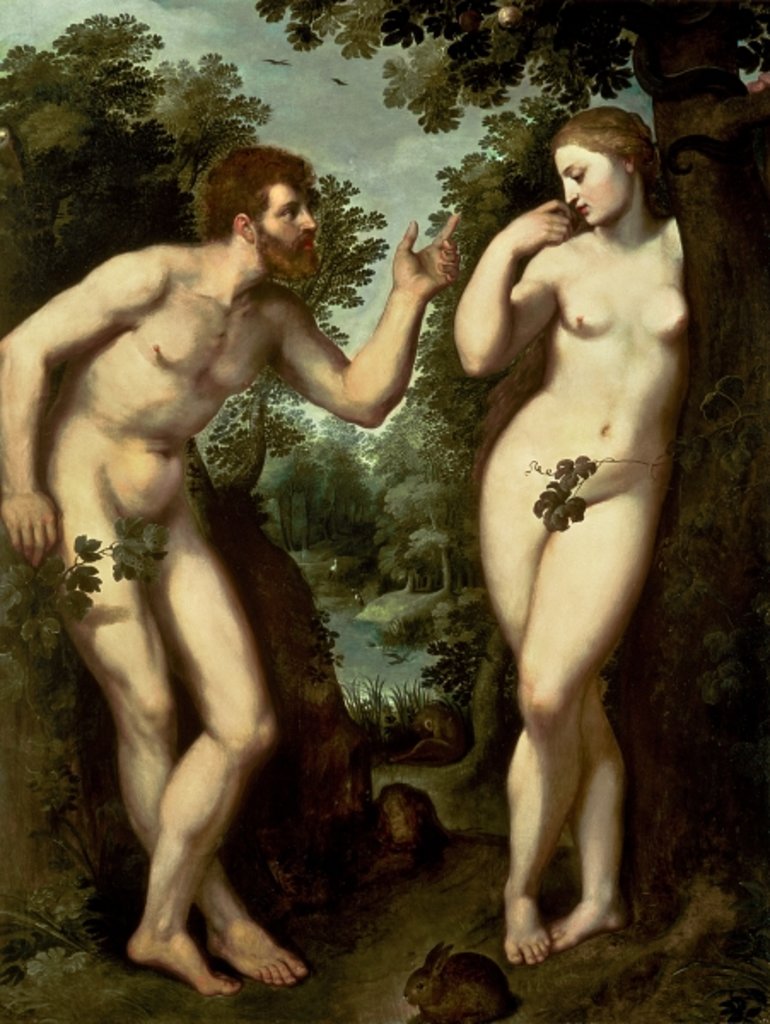Detail of Adam and Eve, c.1599 by Peter Paul Rubens