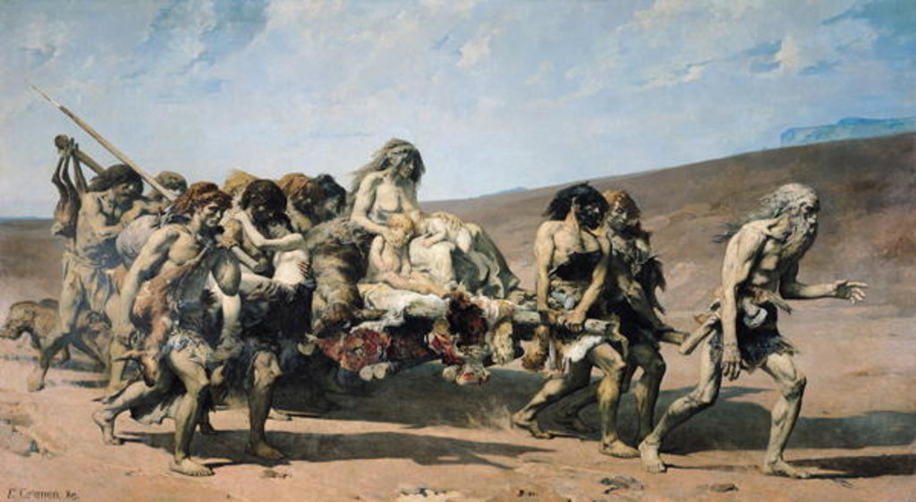 Detail of Cain, No. 21 The Conscience by Fernand Cormon