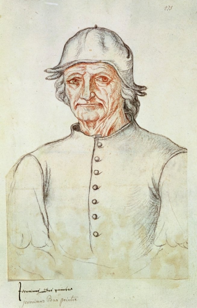 Detail of Ms 266 fol.275 Portrait of Hieronymus Bosch from the 'Recueil d'Arras' by Flemish School