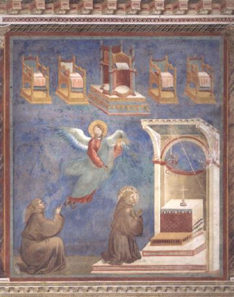 Detail of The Vision of the Thrones, 1297-99 by Giotto