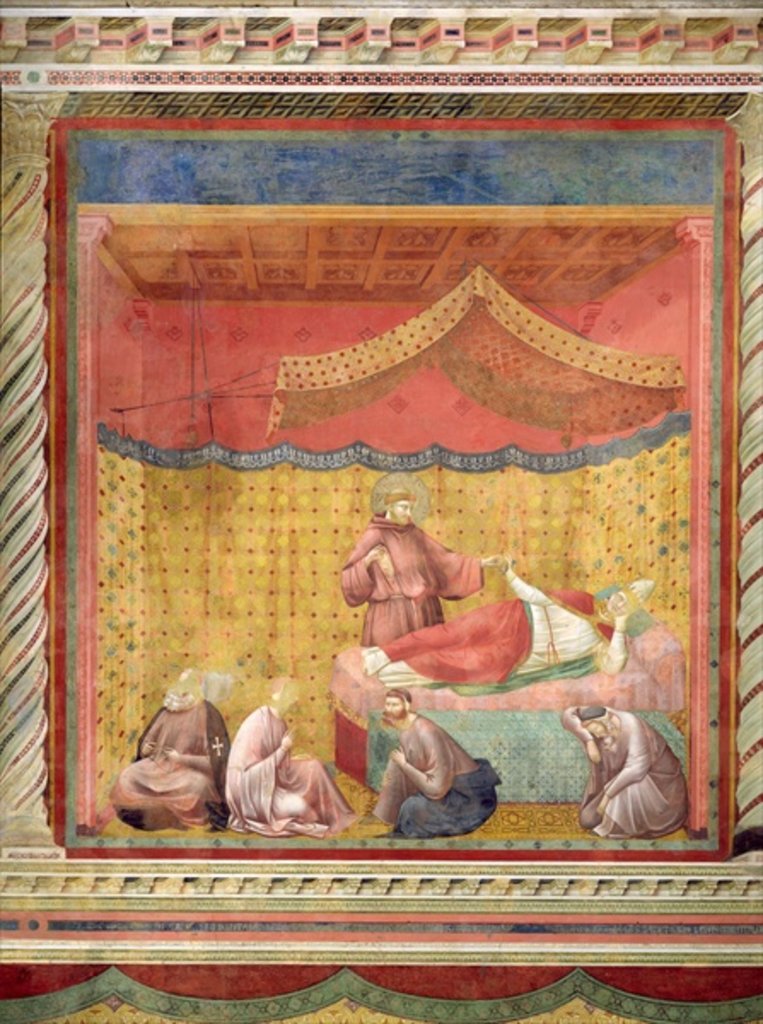 Detail of The Vision of Pope Gregory IX 1297-99 by Giotto