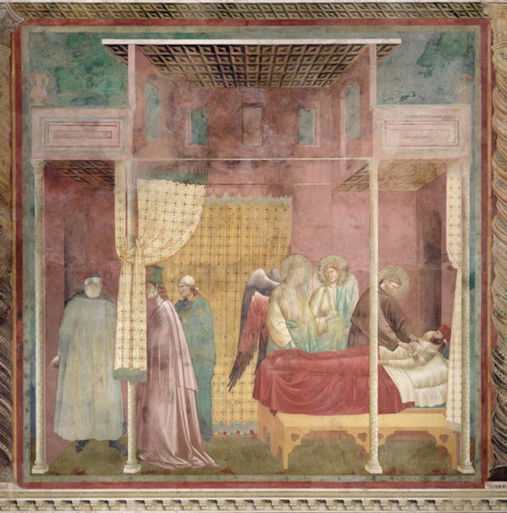 Detail of St. Francis Cures the Injured Man from Lerida, 1297-99 by Giotto (c.1266-1337)