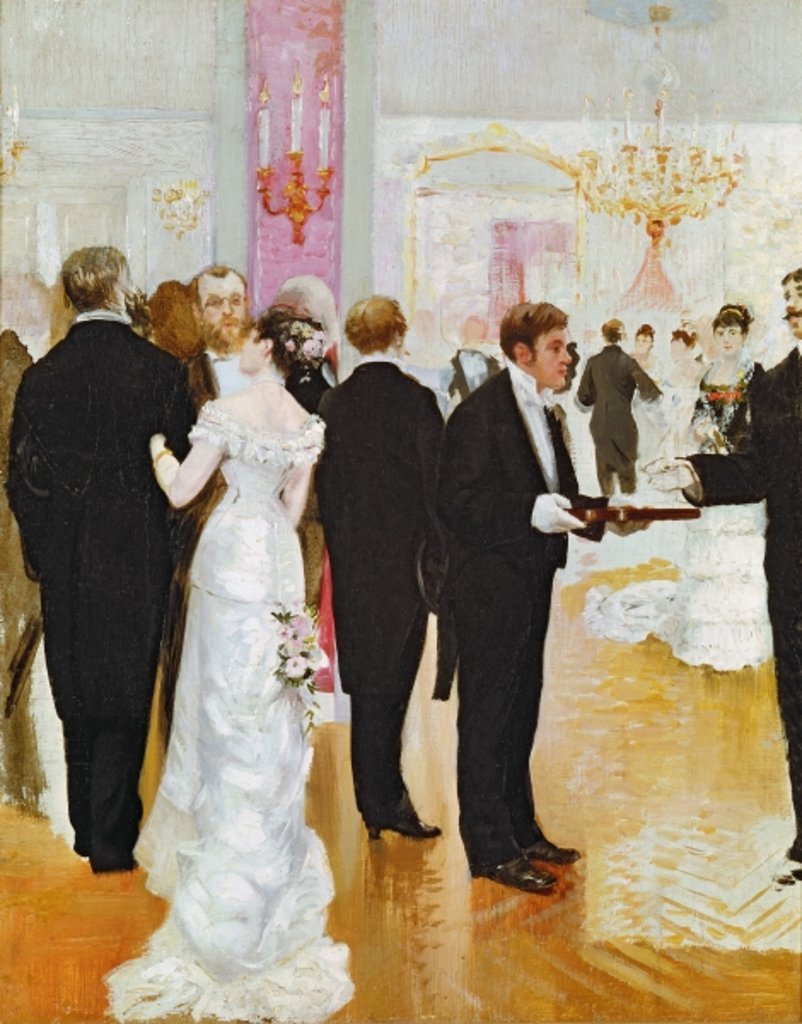 Detail of The Wedding Reception, c.1900 by Jean Beraud