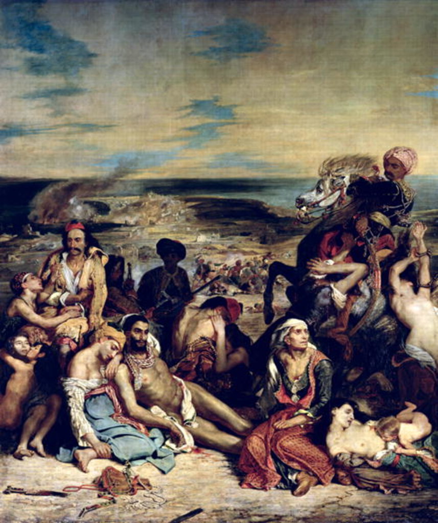 Detail of Scenes from the Massacre of Chios, 1824 by Ferdinand Victor Eugene Delacroix