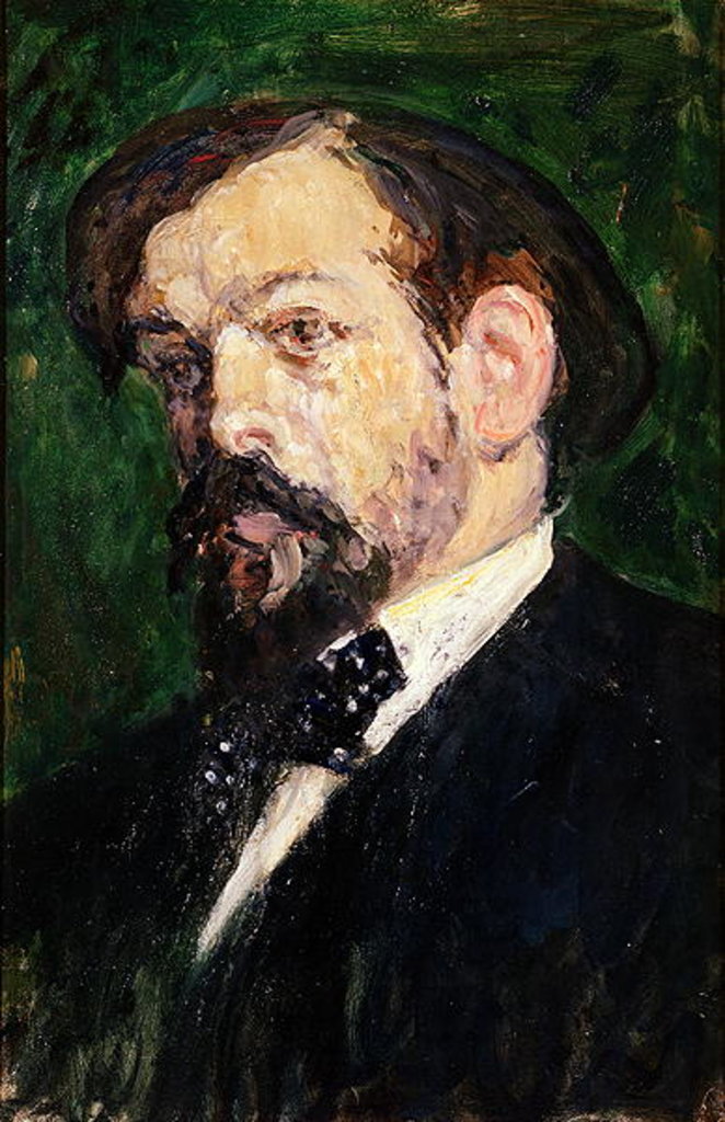 Detail of Portrait of Claude Debussy by Jacques-Emile Blanche