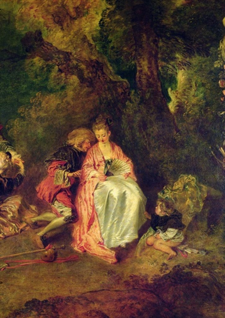 Detail of Embarkation for Cythera, c.1717 by Jean Antoine Watteau