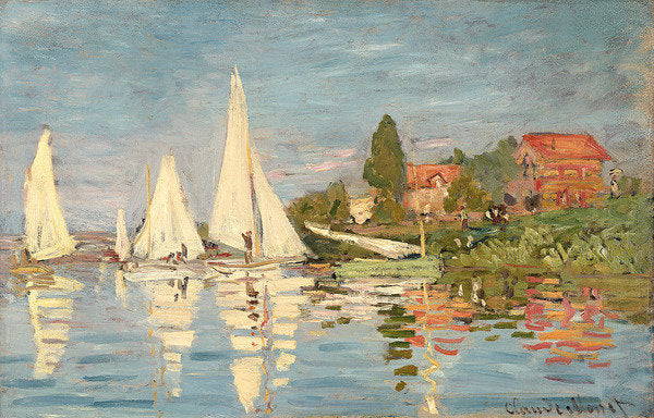 Detail of Regatta at Argenteuil, c.1872 by Claude Monet