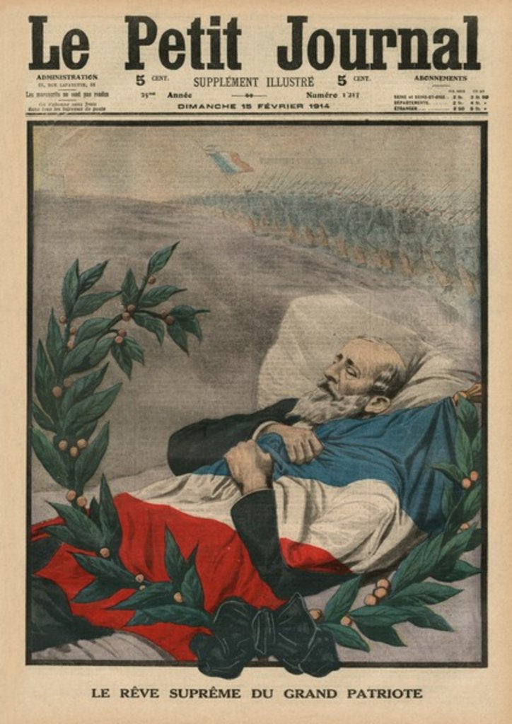 Detail of The last dream of the Great Patriot, Paul Deroulede by French School