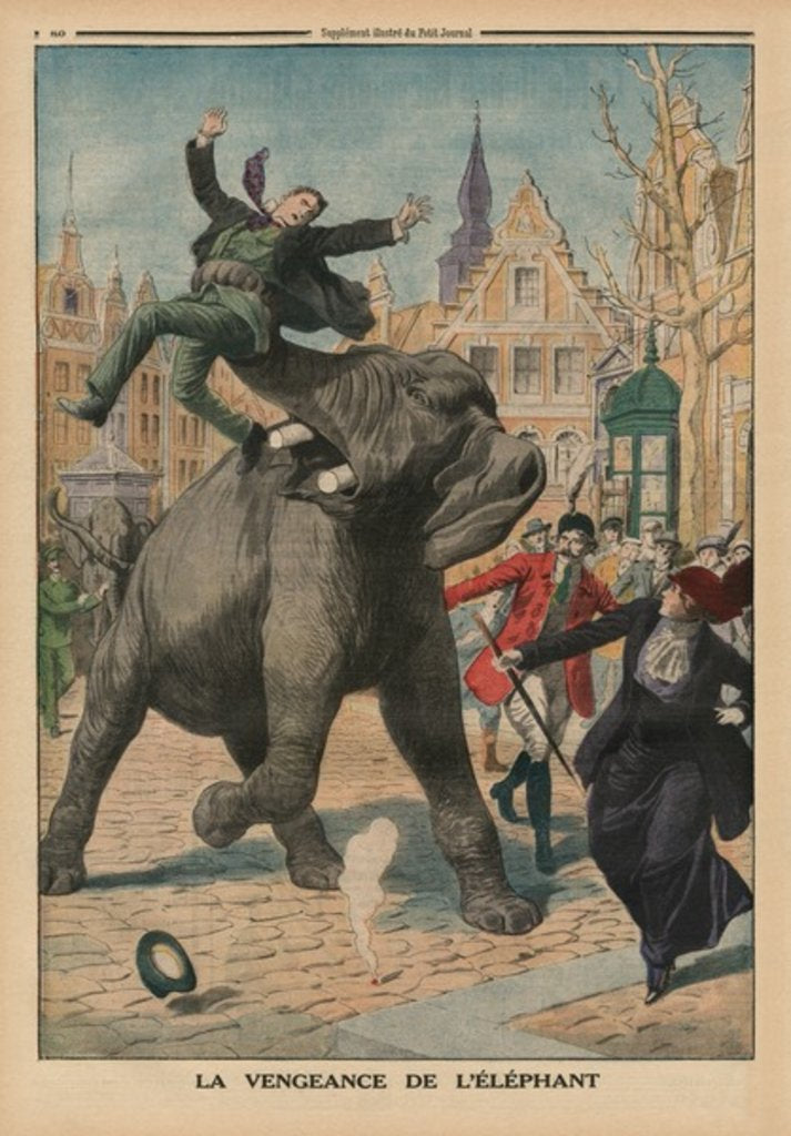 Detail of Revenge of an elephant by French School