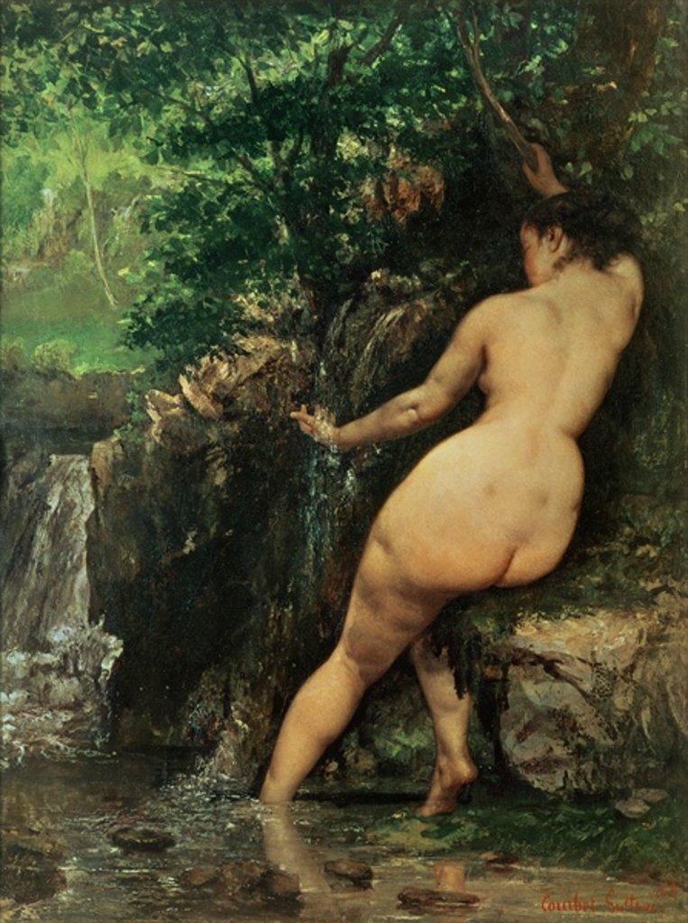 Detail of The Source or Bather at the Source, 1868 by Gustave Courbet