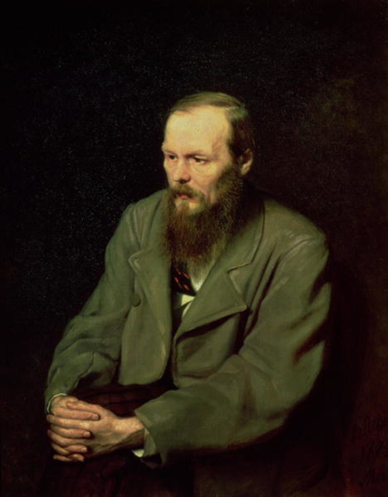 Detail of Fyodor Dostoyevsky, 1872 by Vasili Grigorevich Perov