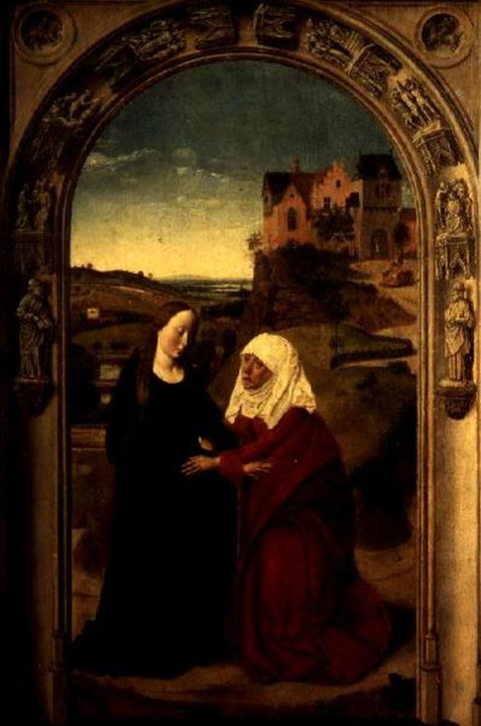Detail of The Visitation, c.1445 by Dirck Bouts