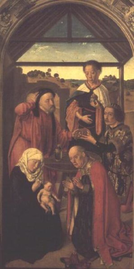 Detail of The Adoration of the Magi, c.1445 by Dirck Bouts