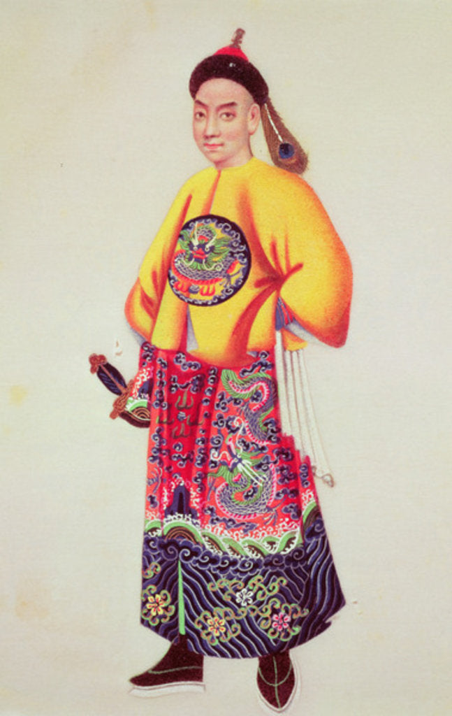 Detail of Costume of an emperor, late 18th century by Japanese School