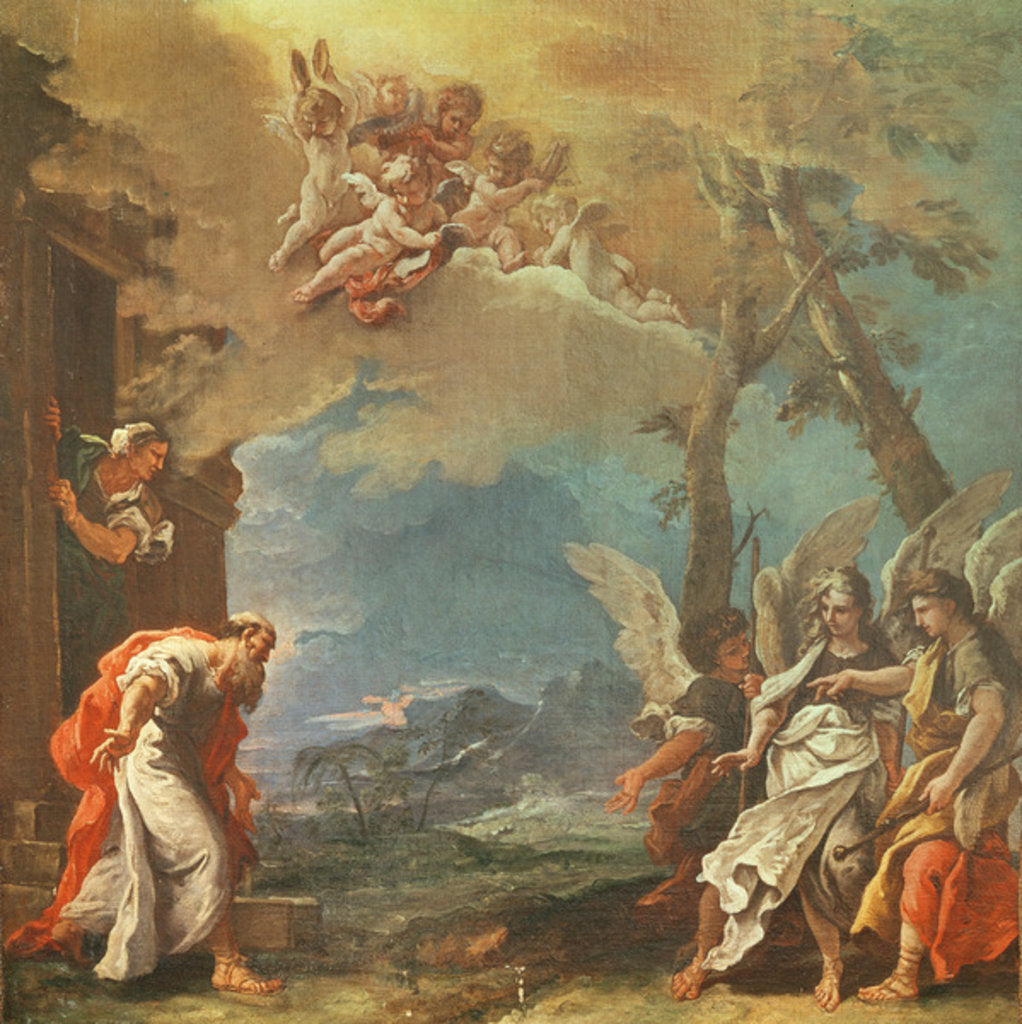 Detail of Abraham welcoming the Angels, c.1695 by Sebastiano Ricci