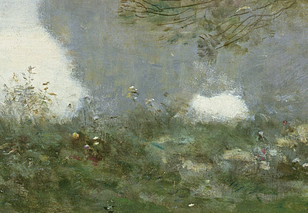 Detail of Souvenir de Mortefontaine, 1864 by Jean Baptiste Camille Corot