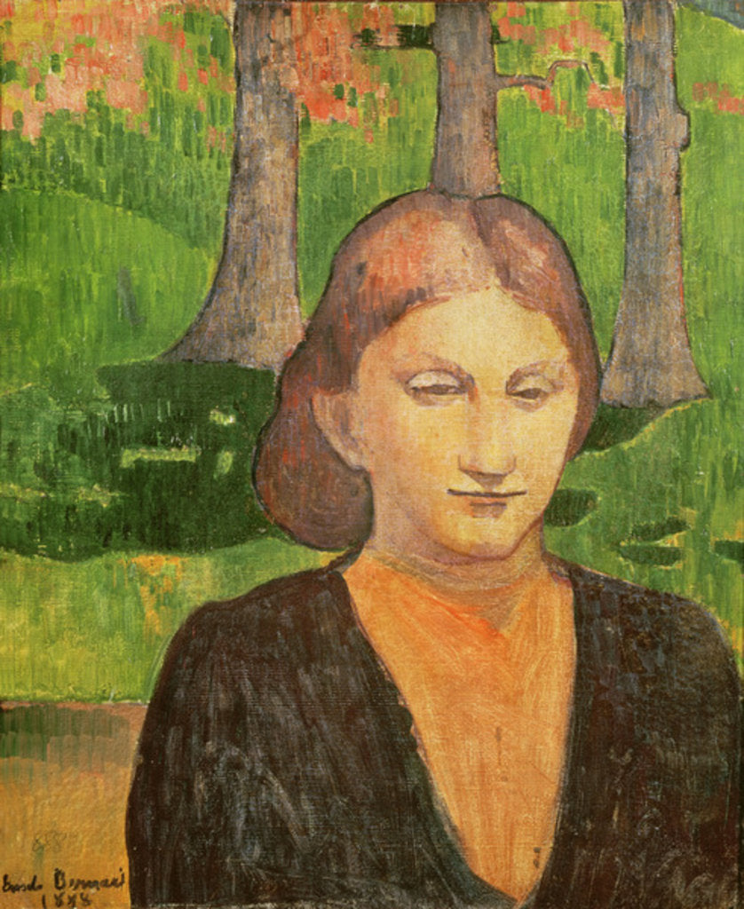 Detail of Portrait of My Sister Madeleine, 1888 by Emile Bernard
