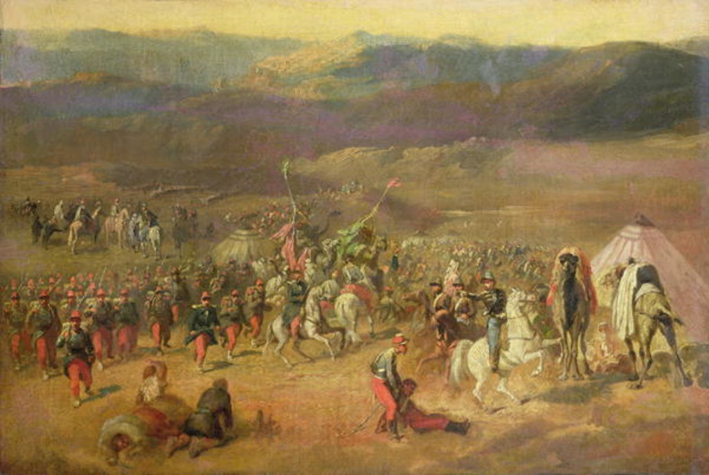 Detail of The Capture of the Retinue of Abd-el-Kader or, The Battle of Isly on August 14th, 1844, 1844-63 by Emile Jean Horace Vernet
